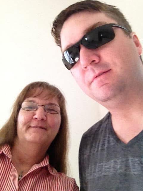 Shane and his mother, Michele, in a selfie at home.